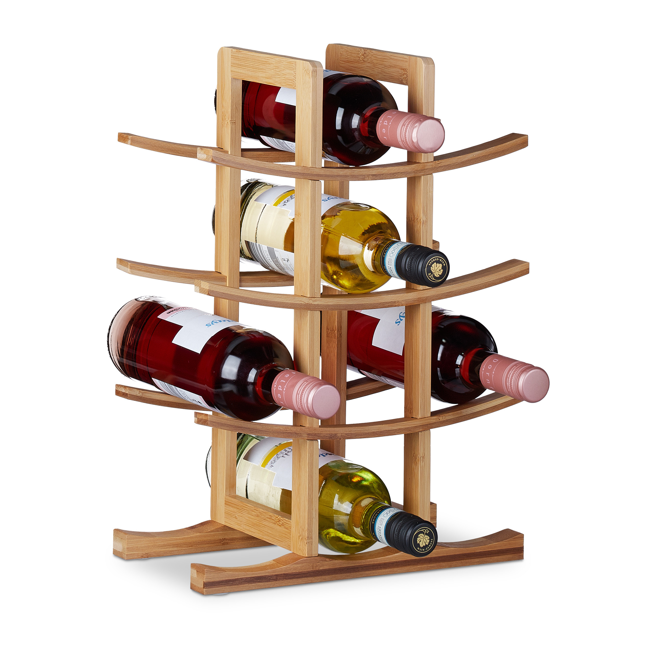 E-shop Bambusový stojan na víno na 12 fliaš, RD4607