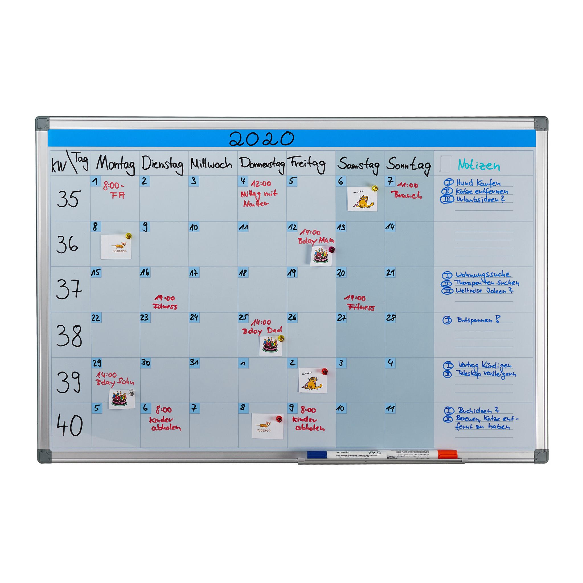 E-shop Magnetická týždenná plánovacia tabuľa RD32253