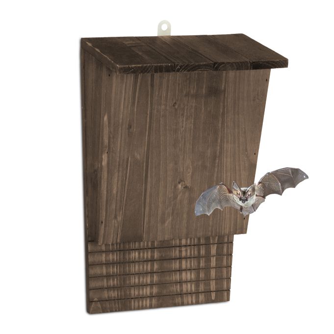 Hnedá drevená škatuľka na netopiere, RD45934