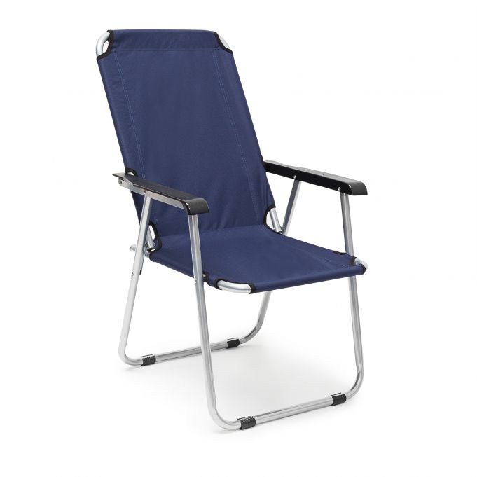 E-shop Kempingová skladacia stolička v tmavo modrej farbe, RD20074
