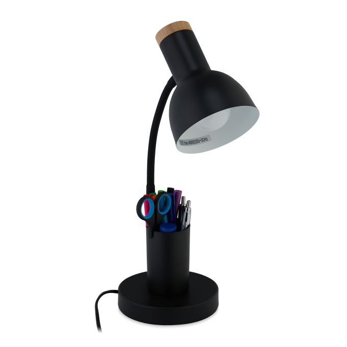 E-shop Stolná lampa s držiakom na pero,čierna RD46121