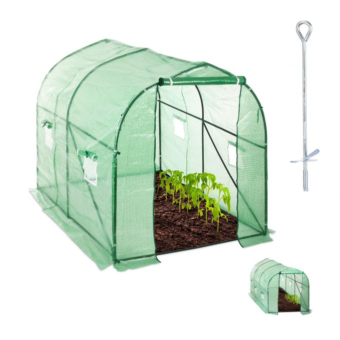 Veľký skleník na ovocie a zeleninu, zelený RD26120 