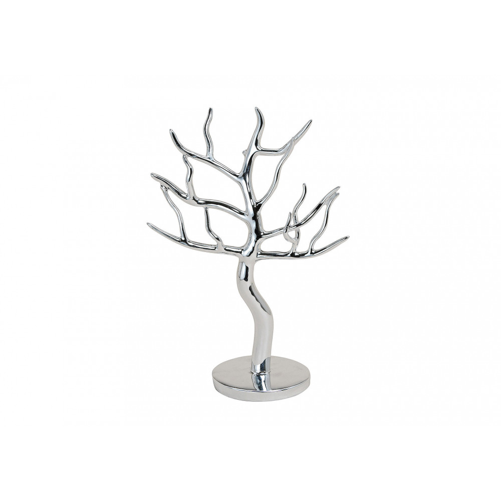 E-shop Držiak šperkov Strom, strieborný, 30 cm