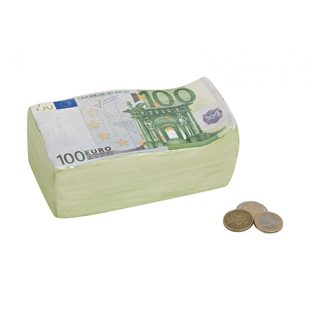 Pokladnička 100 euro, wur1087, 16cm 