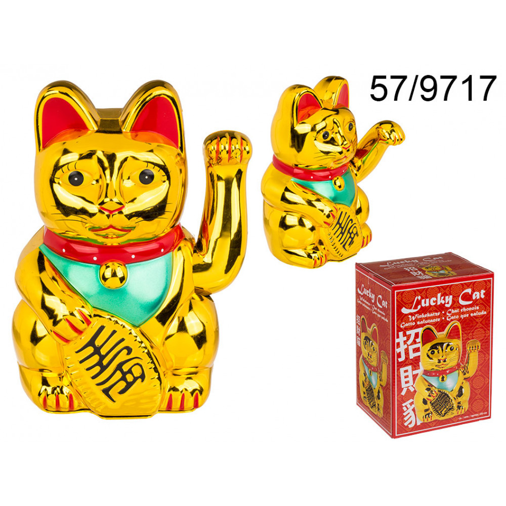 E-shop Čínska mačka pre šťastie XL Kemi 9717, zlatá