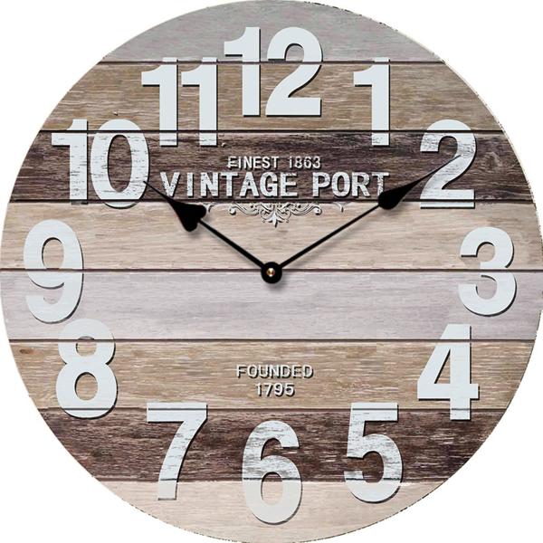 E-shop Nástenné hodiny Vintage port zent 1907, 45 cm