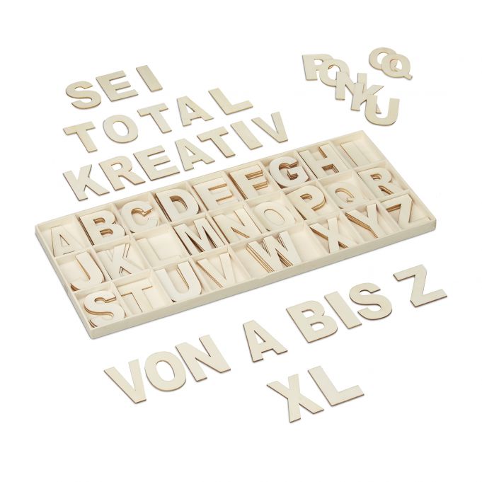 E-shop Sada drevených písmen XL 104 ks, RD28685